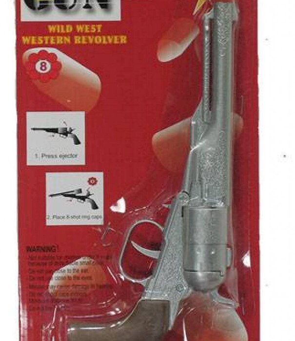 Revolver 8 shots zilver