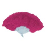 plumes fuchsia en forme d'éventail