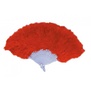 waaier pluimen rood