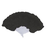 black feather fan