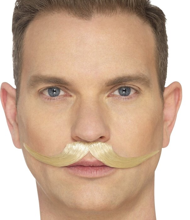 La moustache anglaise, moustache blonde