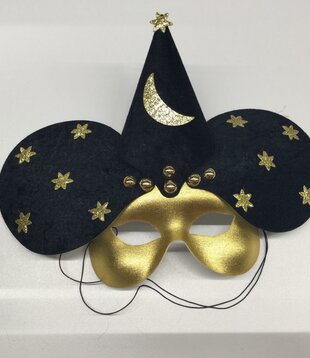 Masque pour les yeux Wizard or/noir