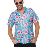 Hawai hemd deluxe blauw