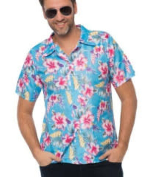 Deluxe blue Hawaiian shirt