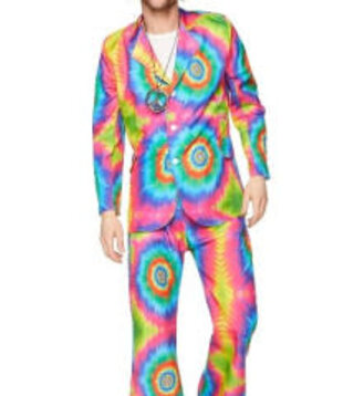 Tie Dye Suit / hippie costume for men