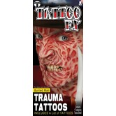 Trauma Tattoos, brandwonden / Torched rood