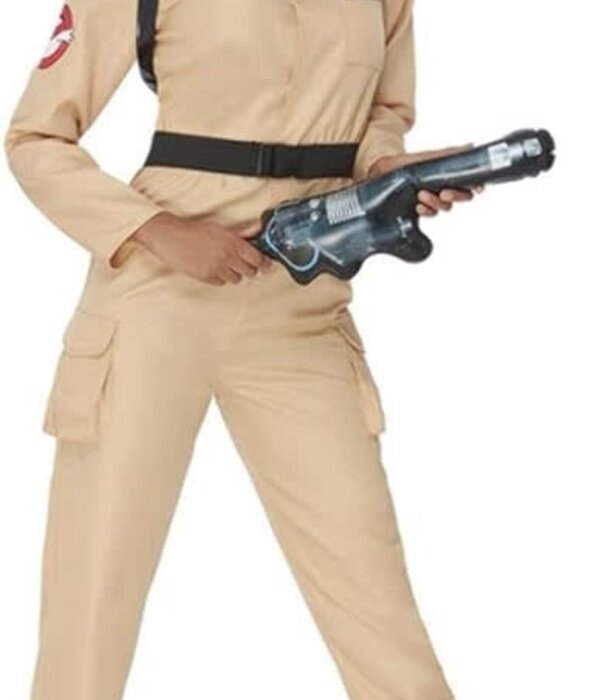 Ghosbusters, jumpsuit dames met opblaasbare rugzak