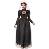 Day of the dead, heart bride (dress and bridal veil)