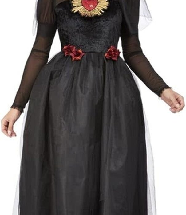 Day of the dead, heart bride (dress and bridal veil)