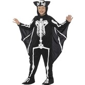 costume de squelette de chauve-souris