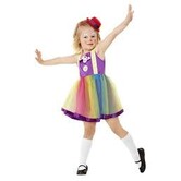 Clown girl dress and hat