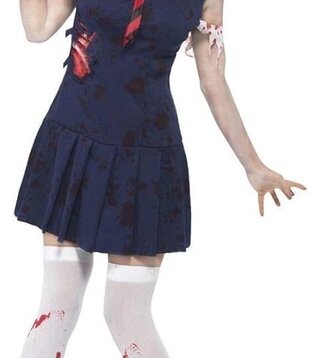 Zombie student dress and hat