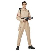 Ghostbuster men's jumpsuit with inflatable backpack