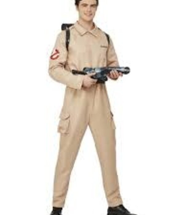Ghostbuster men's jumpsuit with inflatable backpack