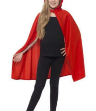 Cape met kap rood