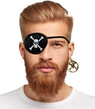 pirate set (eye patch and earring)