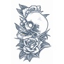 tattoo gevangenis / doodshoofd rozen