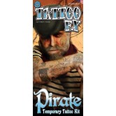 Tatouage de personnage / Buccaneer Pirate Noir