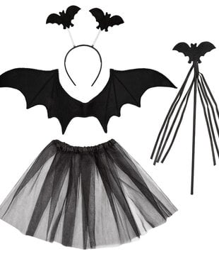 bat set (tiara, staff, wings and tutu)