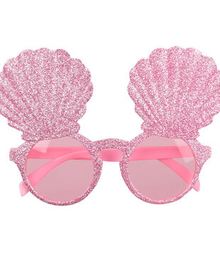 mermaid shell party glasses