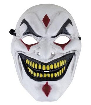 masque de clown en plastique