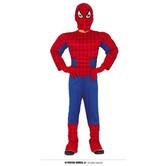 Spiderman 7/9 jaar (jumpsuit en masker)