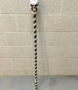 Walking cane skull