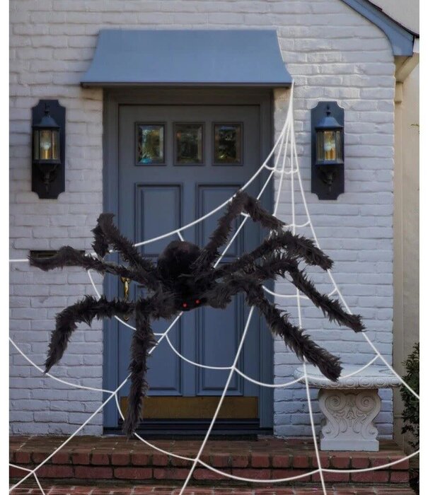 Groot Spinnenweb Kit voor binnen of buiten + spin