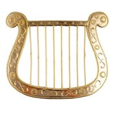 Harp Engel goud