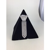brooch rhinestone tie