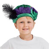 Chapeau Piet deluxe enfant vert/violet