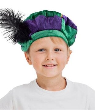 Piet hat deluxe child green/purple