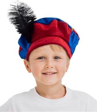 Piet hat luxury child red/blue