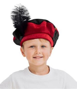 Piet hat deluxe child red/black