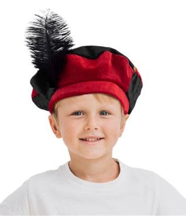 Piet hat deluxe child red/black