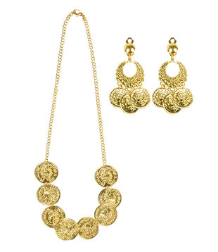 Parure Mille et Une Nuits (boucles d'oreilles et collier)