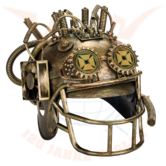 Steampunk baseball helm