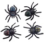 4 spiders with suction cups