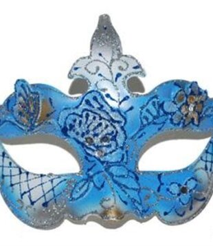 Venetiaans masker blauw