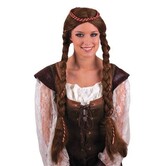 perruque princesse marron