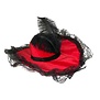 luxury red ladies' hat