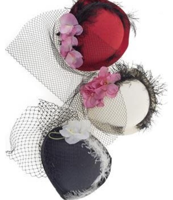 hat Audrey (white, red or black)(1 piece)