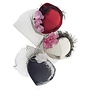 chapeau Audrey (blanc, rouge ou noir) (1 pièce)