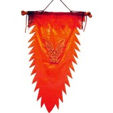 Vlag piraat 135cm rood