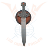 Viking dagger with wooden board