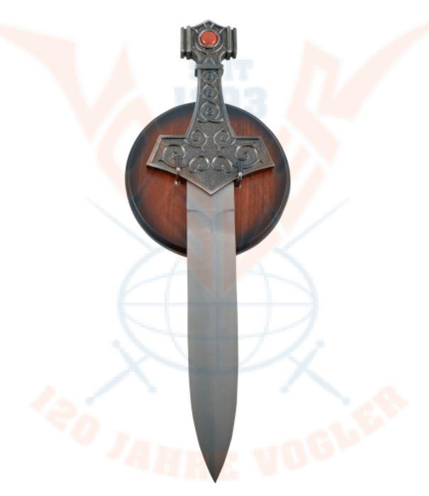 Viking dagger with wooden board