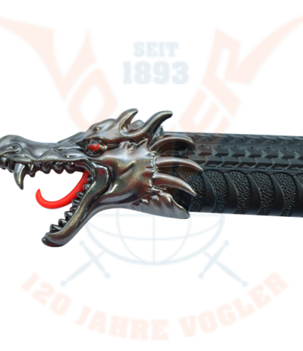 Katana de dragon noir fantastique