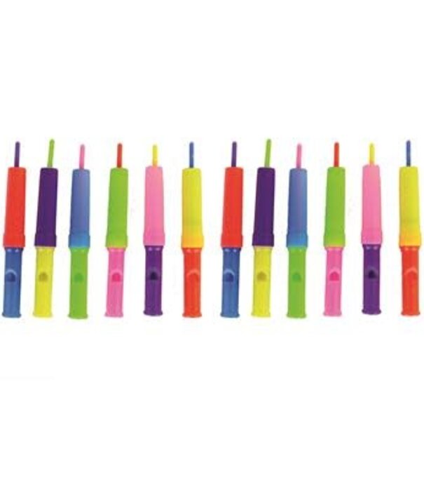 12 SIFFLETS À GLISSIÈRE 9 CM