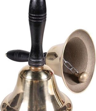 Santa Claus bell luxury gold