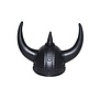 zwarte viking helm met hoorns